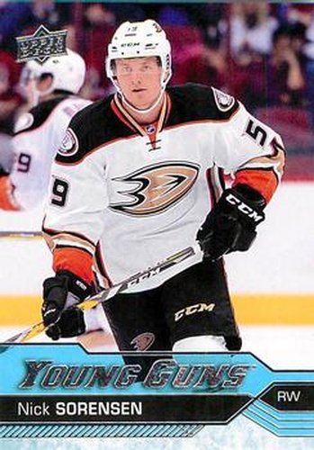 #203 Nick Sorensen - Anaheim Ducks - 2016-17 Upper Deck Hockey