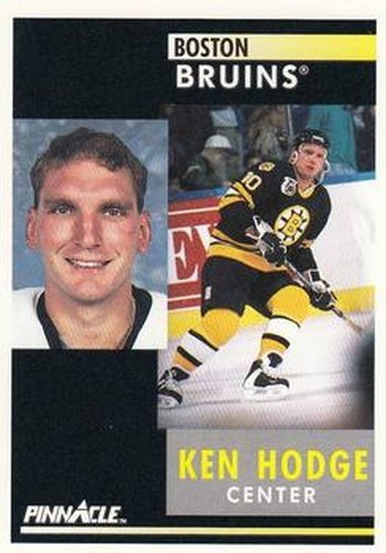 #203 Ken Hodge - Boston Bruins - 1991-92 Pinnacle Hockey