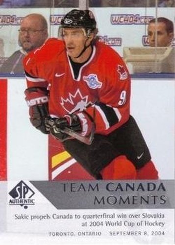 #203 Joe Sakic - Canada - 2012-13 SP Authentic Hockey