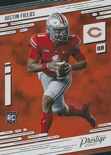 #203 Justin Fields - Chicago Bears - 2021 Panini Prestige Football