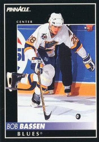 #203 Bob Bassen - St. Louis Blues - 1992-93 Pinnacle Canadian Hockey