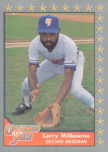 #203 Larry Milbourne - Orlando Juice - 1990 Pacific Senior League Baseball