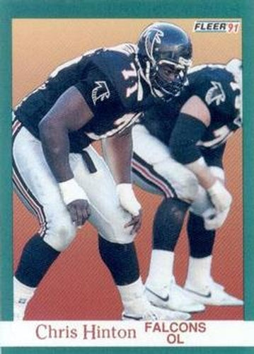 #203 Chris Hinton - Atlanta Falcons - 1991 Fleer Football