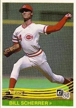 #203 Bill Scherrer - Cincinnati Reds - 1984 Donruss Baseball