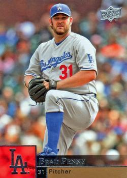 #203 Brad Penny - Los Angeles Dodgers - 2009 Upper Deck Baseball