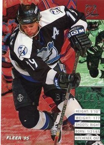 #203 Brian Bradley - Tampa Bay Lightning - 1994-95 Fleer Hockey