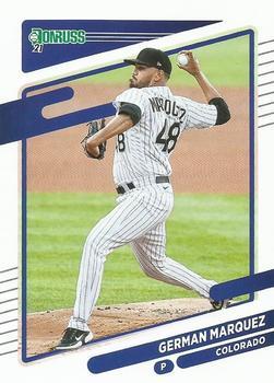 #203 German Marquez - Colorado Rockies - 2021 Donruss Baseball
