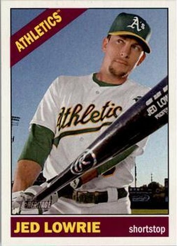 #203 Jed Lowrie - Oakland Athletics - 2015 Topps Heritage Baseball