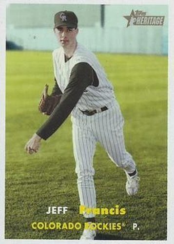 #203 Jeff Francis - Colorado Rockies - 2006 Topps Heritage Baseball