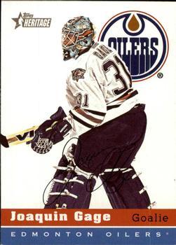 #203 Joaquin Gage - Edmonton Oilers - 2000-01 Topps Heritage Hockey