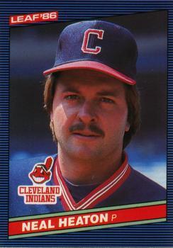 #203 Neal Heaton - Cleveland Indians - 1986 Leaf Baseball