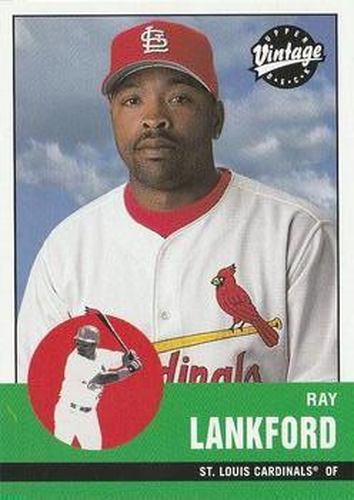 #203 Ray Lankford - St. Louis Cardinals - 2001 Upper Deck Vintage Baseball
