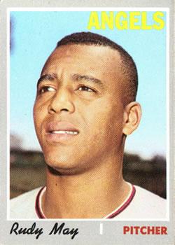 #203 Rudy May - California Angels - 1970 Topps Baseball