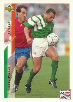 #203 Terry Phelan - Ireland - 1994 Upper Deck World Cup Contenders English/Spanish Soccer