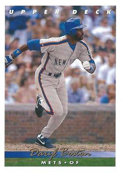 #203 Daryl Boston - New York Mets - 1993 Upper Deck Baseball