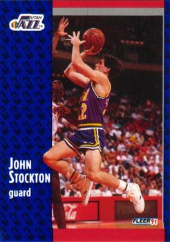 #203 John Stockton - Utah Jazz - 1991-92 Fleer Basketball