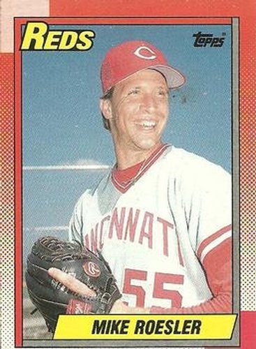 #203 Mike Roesler - Cincinnati Reds - 1990 O-Pee-Chee Baseball