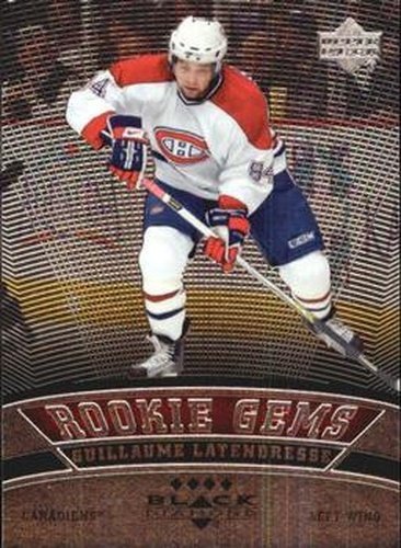 #203 Guillaume Latendresse - Montreal Canadiens - 2006-07 Upper Deck Black Diamond Hockey