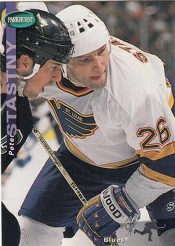 #203 Peter Stastny - St. Louis Blues - 1994-95 Parkhurst Hockey