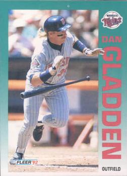 #203 Dan Gladden - Minnesota Twins - 1992 Fleer Baseball