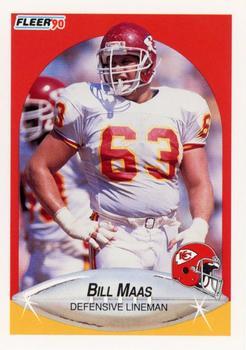 #203 Bill Maas - Kansas City Chiefs - 1990 Fleer Football