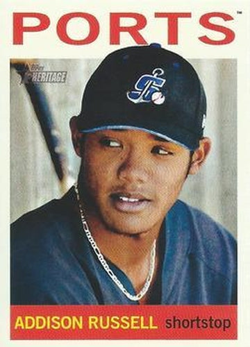 #203b Addison Russell - Stockton Ports - 2013 Topps Heritage Minor League Baseball