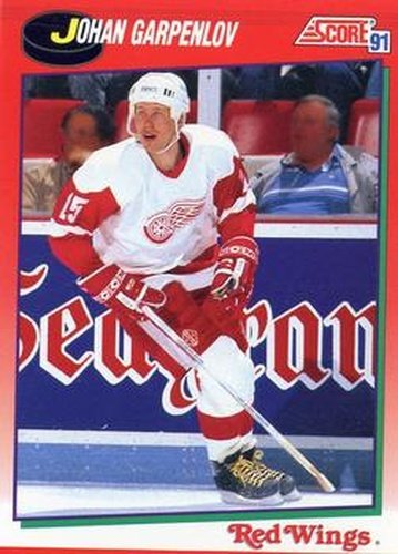 #204 Johan Garpenlov - Detroit Red Wings - 1991-92 Score Canadian Hockey