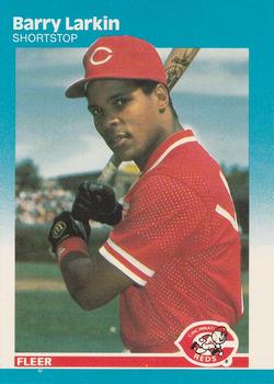 #204 Barry Larkin - Cincinnati Reds - 1987 Fleer Baseball