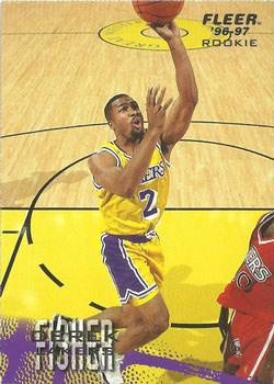 #204 Derek Fisher - Los Angeles Lakers - 1996-97 Fleer Basketball