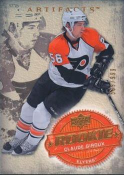 #204 Claude Giroux - Philadelphia Flyers - 2008-09 Upper Deck Artifacts Hockey