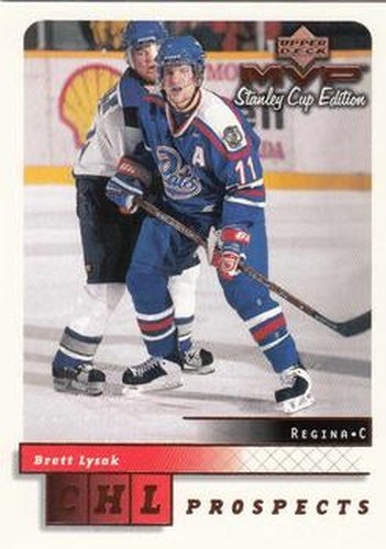 #204 Brett Lysak - Regina Pats - 1999-00 Upper Deck MVP Stanley Cup Edition Hockey