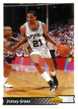 #204 Sidney Green - San Antonio Spurs - 1992-93 Upper Deck Basketball