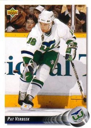 #204 Pat Verbeek - Hartford Whalers - 1992-93 Upper Deck Hockey