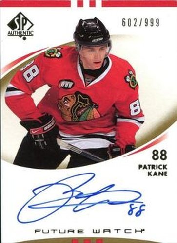#204 Patrick Kane - Chicago Blackhawks - 2007-08 SP Authentic Hockey