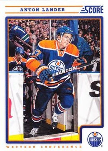 #204 Anton Lander - Edmonton Oilers - 2012-13 Score Hockey