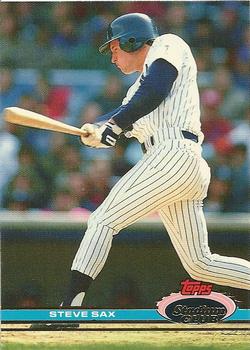 #204 Steve Sax - New York Yankees - 1991 Stadium Club Baseball