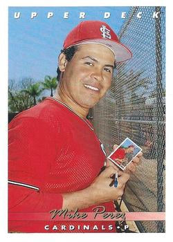 #204 Mike Perez - St. Louis Cardinals - 1993 Upper Deck Baseball