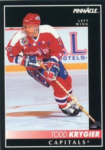 #204 Todd Krygier - Washington Capitals - 1992-93 Pinnacle Canadian Hockey