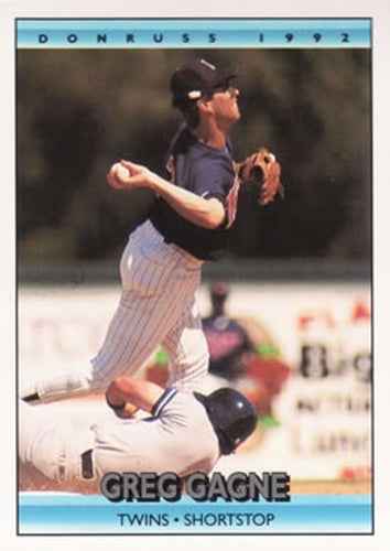 #204 Greg Gagne - Minnesota Twins - 1992 Donruss Baseball