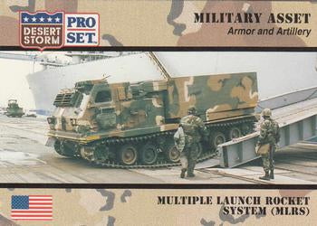 #204 Multiple Launch Rocket System MLRS - 1991 Pro Set Desert Storm