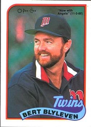 #204 Bert Blyleven - California Angels - 1989 O-Pee-Chee Baseball