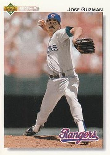#204 Jose Guzman - Texas Rangers - 1992 Upper Deck Baseball