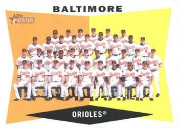#204 Baltimore Orioles - Baltimore Orioles - 2009 Topps Heritage Baseball