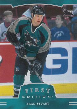 #204 Brad Stuart - San Jose Sharks - 2002-03 Be a Player First Edition Hockey