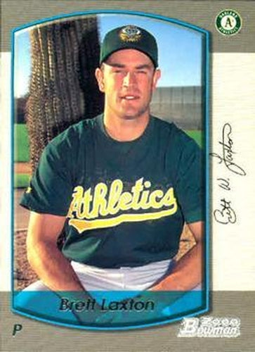 #204 Brett Laxton - Oakland Athletics - 2000 Bowman Baseball