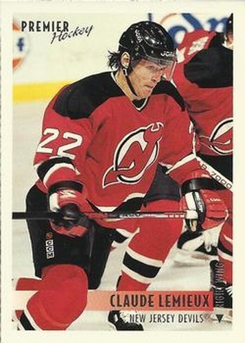 #204 Claude Lemieux - New Jersey Devils - 1994-95 Topps Premier Hockey