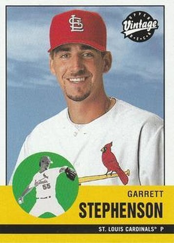 #204 Garrett Stephenson - St. Louis Cardinals - 2001 Upper Deck Vintage Baseball