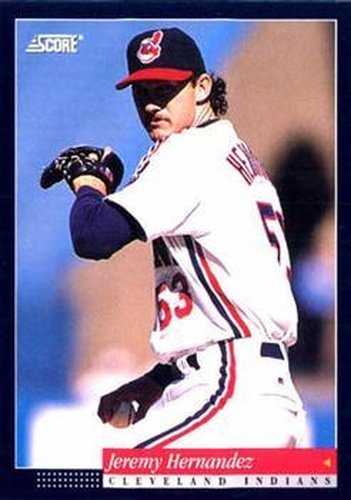 #204 Jeremy Hernandez - Cleveland Indians -1994 Score Baseball