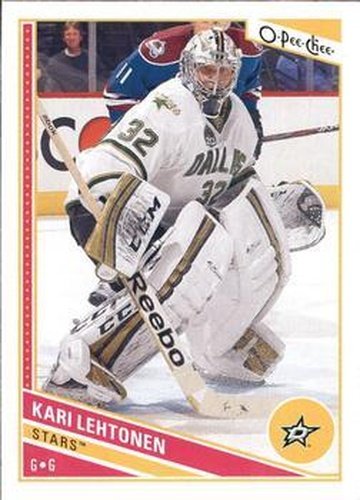 #204 Kari Lehtonen - Dallas Stars - 2013-14 O-Pee-Chee Hockey