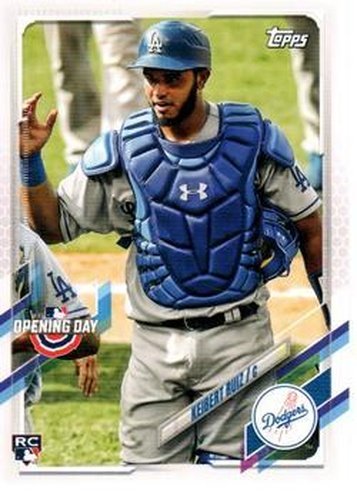 #204 Keibert Ruiz - Los Angeles Dodgers - 2021 Topps Opening Day Baseball